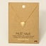 Gold Dipped Engraved Heart Pendant Necklace (more colours)