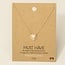 Gold Dipped Engraved Heart Pendant Necklace (more colours)