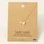 Gold Dipped Heart And Stud Charm Necklace (more colours)