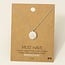 Gold Dipped Etched Mountain Coin Pendant Necklace (more colours)