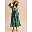 Embroidered Button Down Maxi Dress