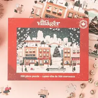 Villager Puzzle Small Town Holiday - 500 Piece Puzzle