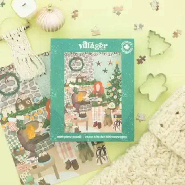 Villager Puzzle Cottage Christmas - 1000 Piece Puzzle