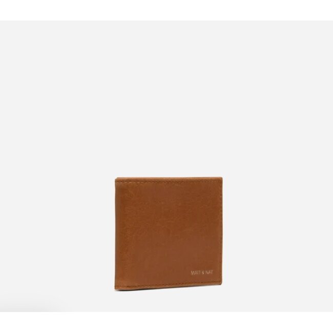 Matt & Nat Rubben - Vintage Men's Folded Wallet in Chili Matte Nickel