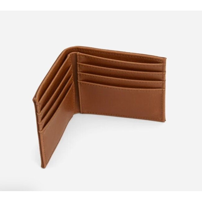 Matt & Nat Rubben - Vintage Men's Folded Wallet in Chili Matte Nickel