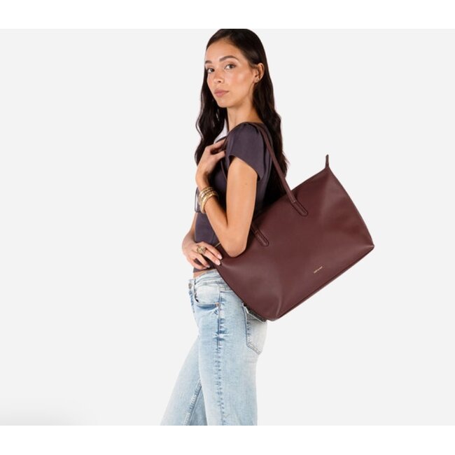 Matt & Nat Abbi - Grain Tote Bag In Cherry