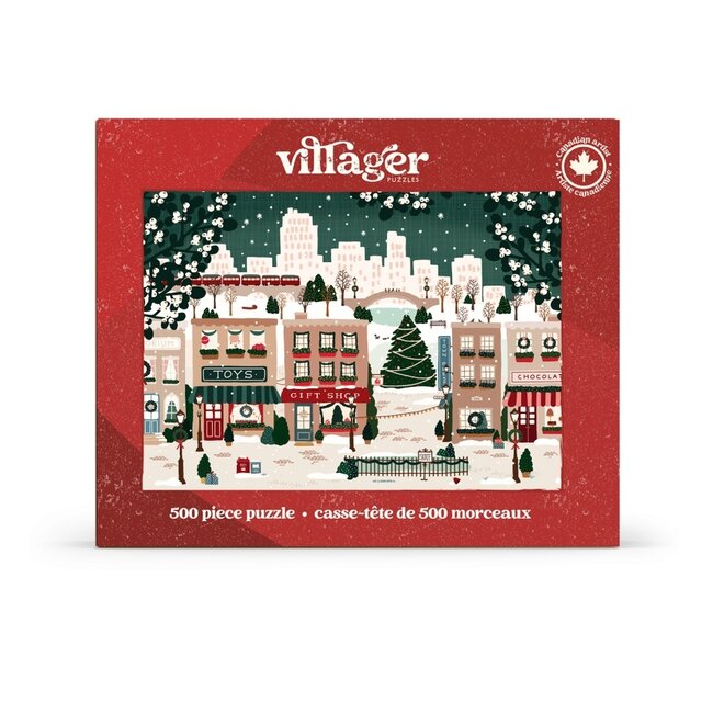 Villager Puzzle Small Town Holiday - 500 Piece Puzzle