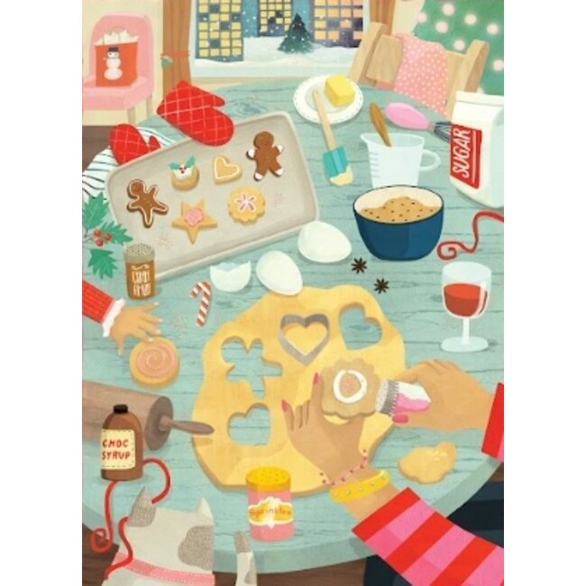 Villager Puzzle Holiday Baking - 500 Piece Puzzle