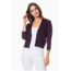 Nicki - Bolero Cardigan in Dark Purple
