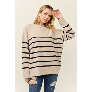 Cheri Oversized Striped Sweater