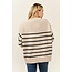 Cheri Oversized Striped Sweater