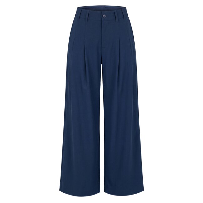 Liverpool Los Angeles High Rise Wide Leg Trouser - Navy