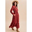 Cotton Button Down Maxi Dress Terracotta