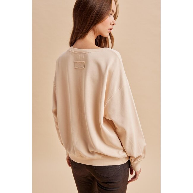 Embroidered Duck Pullover