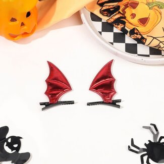 E&S Accessories Red Bat Hair Clips