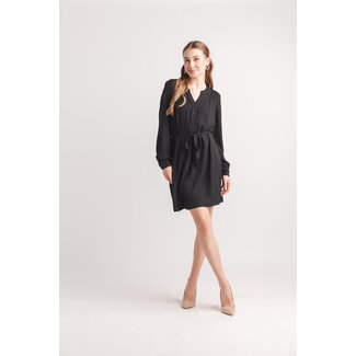 Papillon Henley Dress With Tie Belt
