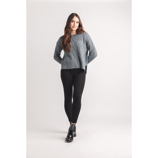 Papillon Cable Knit Drop Shoulder Sweater