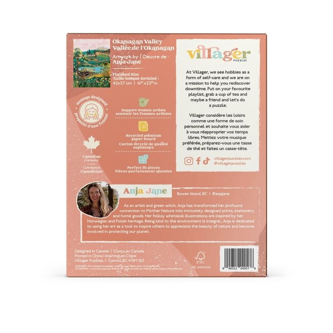 Villager Puzzle Okanagan Valley - 500 Piece Puzzle