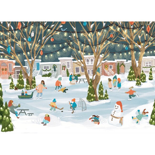 Villager Puzzle Neighbourhood Rink - 250 Piece Puzzle