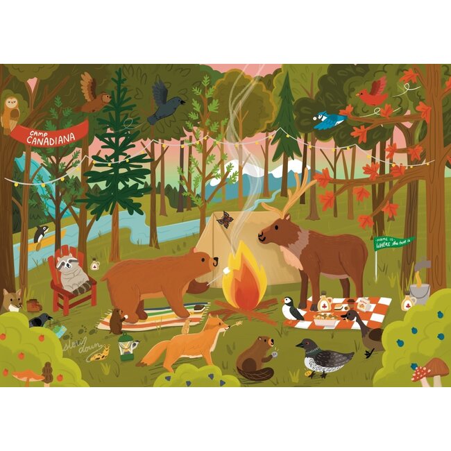 Villager Puzzle Camp Canadiana - 250 Piece Puzzle