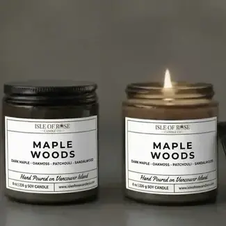 Isle of Rose Candle Co Candle - Maple Woods
