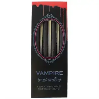Quanta Distribution Inc Set of 4 Red Vampire Tears Unscented Taper Candles