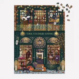 Galison/mudpuppy The Gilded Spine 1000 Piece Foil Puzzle