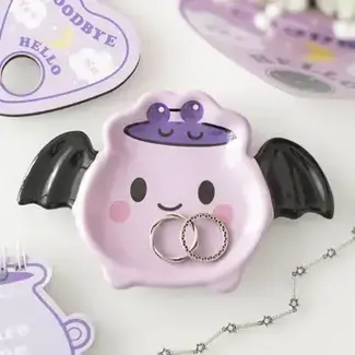 Pastel Batbrew Gothic Halloween Cauldron - Trinket Dish