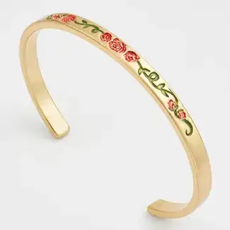 Fable England English Rose Gold Bangle