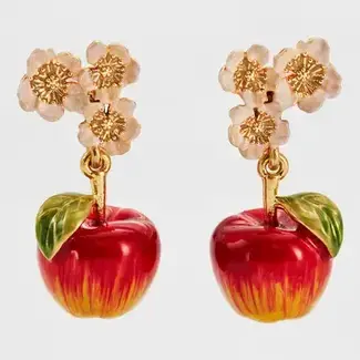 Fable England Apple Blossom Drop Earrings