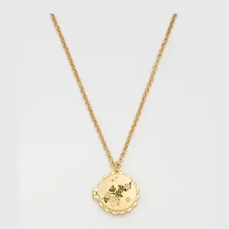 Fable England Ivy Blossom Locket Necklace