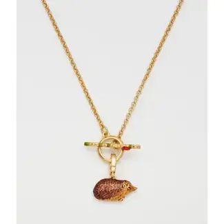 Fable England Ladybird and Hedgehog Toggle Necklace