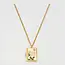 Fable England White English Rose Locket Necklace