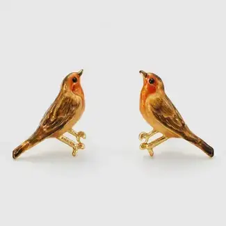 Fable England Robin Stud Earrings