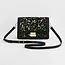 Fable England Cathy Black Embroidered Fold Over Bag