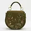 Fable England Charlotte Meadow Scene Embroidered Saddle Bag