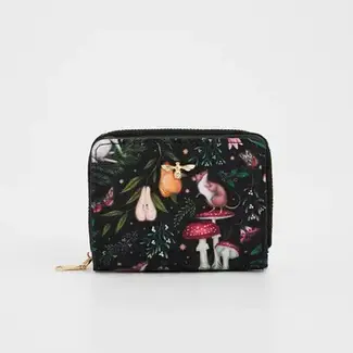 Fable England Niva Print Small Wallet in Green