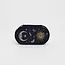 Fable England Night Sky Embroidered Oval Jewellery Box in Navy Velvet