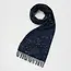 Fable England Zodiac Long Fringed Scarf in Navy