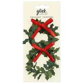 Gift Dressing - Wreath Present Topper - 2 Pack
