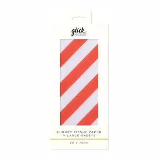 Tissue - Candy Cane - 4 Sheets