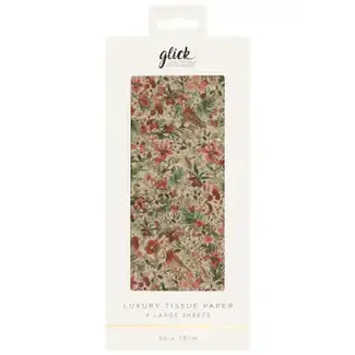 Tissue - Gilded Robins - 4 Sheets
