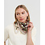 Fable England Orla Mushroom Small Square Scarf in Ivory