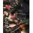 Fable England Orla Mushroom Small Square Scarf in Black