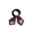 Fable England Orla Narrative Medium Square Scarf in Burgundy
