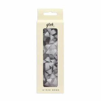 Gift Bow - Multipack of 12 - Silver