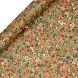 Roll Wrap - 4M - Gilded Robins