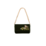 Fable England Sophia Wren Embroidered Occasion Bag in Green Velvet
