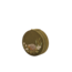 Fable England Hedgehog Embroidered Round Jewellery Box in Khaki Suedette