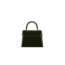 Fable England Eliza Wren Embroidered Top Handle Bag in Green Velvet